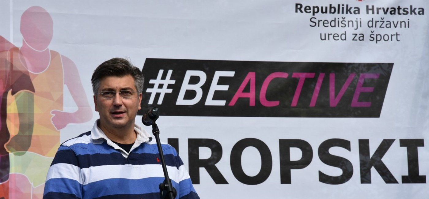 ​Predsjednik Vlade Andrej Plenković: Europski tjedan športa poziv je na aktivnost i zdrav život 